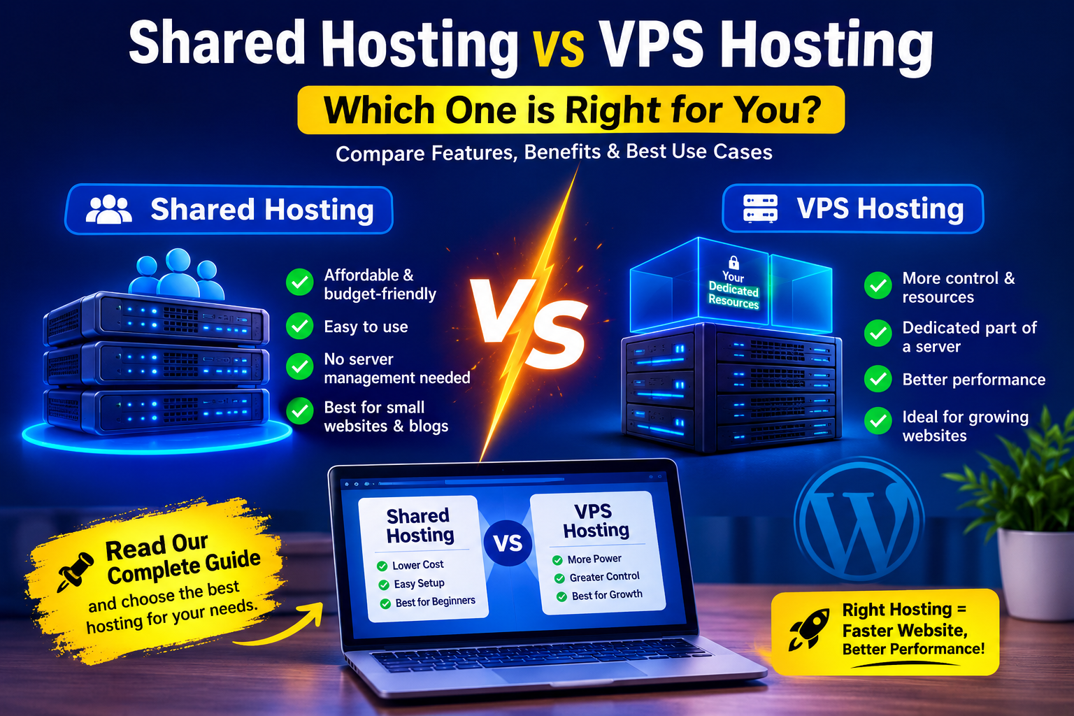 Shared Hosting vs VPS Hosting